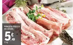 E.Leclerc Panceta fresca de cerdo oferta