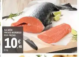 E.Leclerc Salmón fresco noruego por piezas oferta