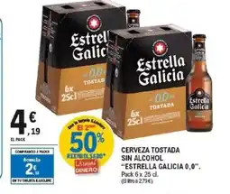 E.Leclerc ESTRELLA GALICIA Cerveza tostada sin alcohol oferta
