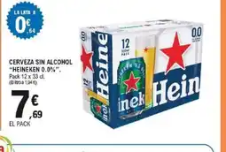 E.Leclerc HEINEKEN 0.0% Cerveza sin alcohol oferta