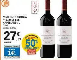 E.Leclerc PAGO DE LOS CAPELLANES Vino tinto crianza oferta
