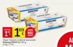 Consum Danone - yogur natural o natural azucarado oferta