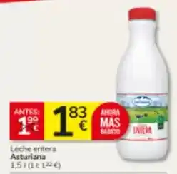 Consum La asturiana - leche entera oferta