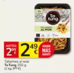 Consum Ta tung - tallarines al wok oferta