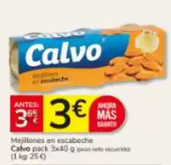 Consum Calvo - mejillones en escabeche oferta