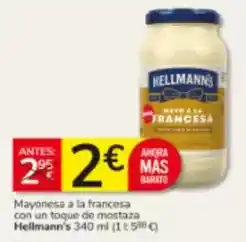 Consum Hellmann's - mayonesa a la francesa con un toque de mostaza oferta