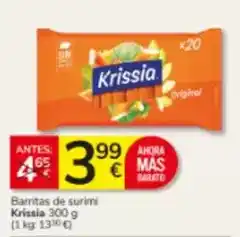 Consum Krissia - barritas de surimi oferta