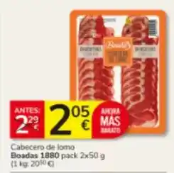 Consum Mas - cabecero de lomo oferta