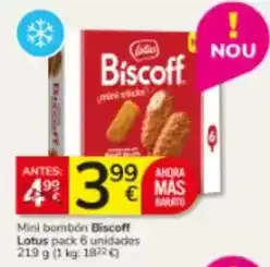 Consum Lotus - mini bombon biscoff oferta