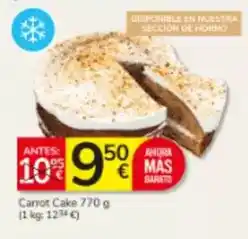 Consum Mas - carrot cake oferta