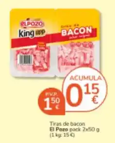 Consum El pozo - tiras de bacon oferta