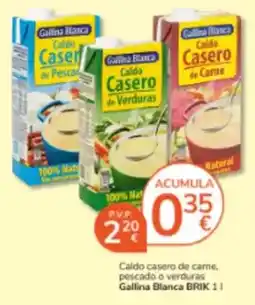 Consum Gallina blanca - caldo casero de carne, pescado o verduras oferta