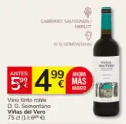 Consum Viñas del vero - vino tinto roble d.o. somontano oferta
