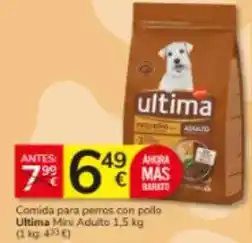 Consum Última - comida para perros con pollo mini adulto oferta