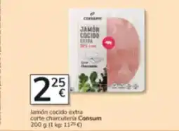 Consum Consum - jamon cocido extra corte charcuteria oferta