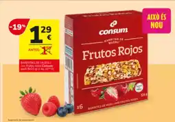 Consum Consum - barritas de muesli oferta