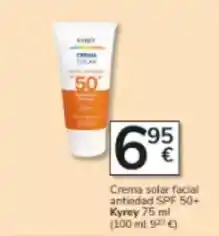 Consum Kyrey - crema solar facial antiedad spf 50+ oferta
