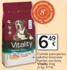 Consum Vitality - comida para perros adultos músculos fuertes con buey oferta