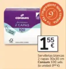 Consum Consum - servilletas blancas oferta