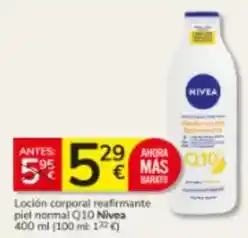 Consum Nivea - locion corporal reafirmante piel normal q10 oferta