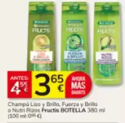Consum Fructis - champu liso y brillo oferta