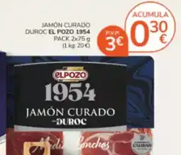 Consum Elpozo - jamon curado duroc 1954 oferta