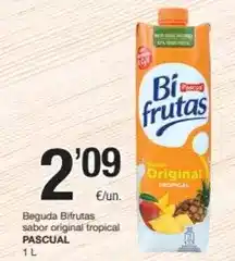 SPAR Fragadis Pascual - beguda bifrutas sabor original tropical oferta