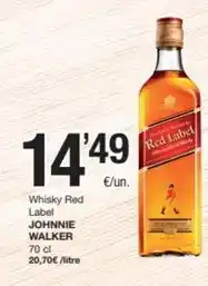 SPAR Fragadis Johnnie walker - whisky red label oferta