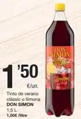 SPAR Fragadis Don simón - tinto de verano classic o llimona oferta