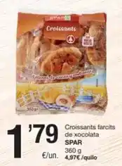 SPAR Fragadis Spar - croissants farcits de xocolata oferta
