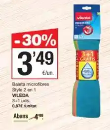 SPAR Fragadis Vileda - baieta microfibres style 2 en 1 oferta