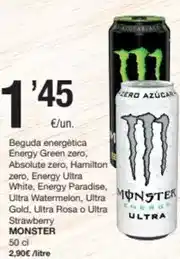 SPAR Fragadis Energy - beguda energètica green zero oferta