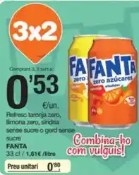 SPAR Fragadis Fanta - refresc taronja zero oferta