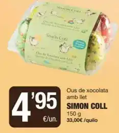 SPAR Fragadis Simon - ous de xocolata amb llet oferta