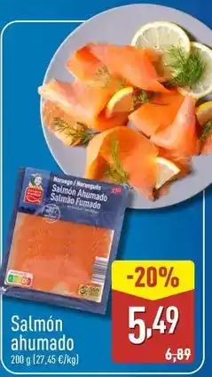 ALDI Salmón ahumado oferta
