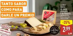 ALDI La tabla - queso de oveja aluminio v de navarra oferta