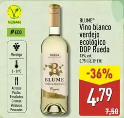 ALDI Blume - vino blanco verdejo ecologico dop rueda oferta