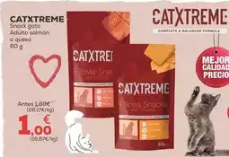 Kiwoko Catxtreme - snack gato adulto salmon o queso oferta