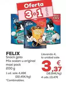 Kiwoko Felix - snack gato mix ocean u original maxi pack oferta