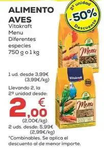 Kiwoko Vitakraft - alimento aves oferta