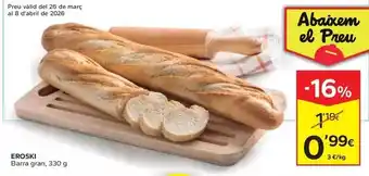 Caprabo Eroski - barra gran oferta