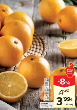 Caprabo Eroski - taronja oferta