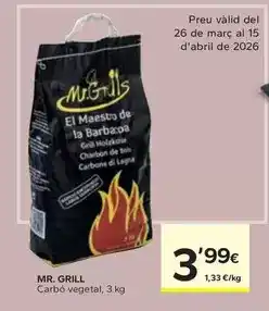 Caprabo Mr. grill - carbón vegetal oferta