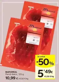 Caprabo Matorral - pernil ibèric oferta