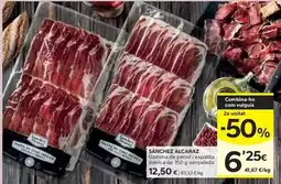 Caprabo Sánchez alcaraz - gamma de pernil i espatlla ibèrica de 150 g senyalada oferta
