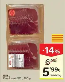 Caprabo Noel - pernil serrà xxl oferta