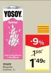 Caprabo Yosoy - beguda d'arros oferta