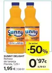 Caprabo Sunny delight - refresc de taronja florida oferta