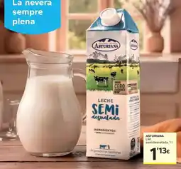Caprabo Asturiana - leche semidesnatada oferta