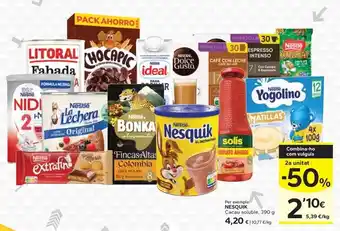 Caprabo Nesquik - cacau soluble oferta